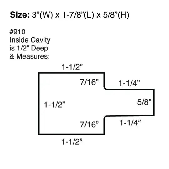 Lucky Line 91001 Large Magnetic Key Hider 1 Per Card