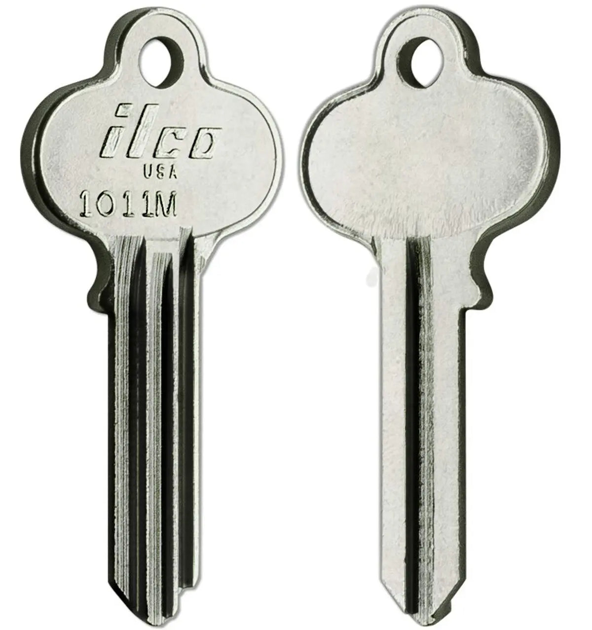 Kaba Ilco 1011M Key Blank – Russwin 5-Pin, Nickel-Plated Brass