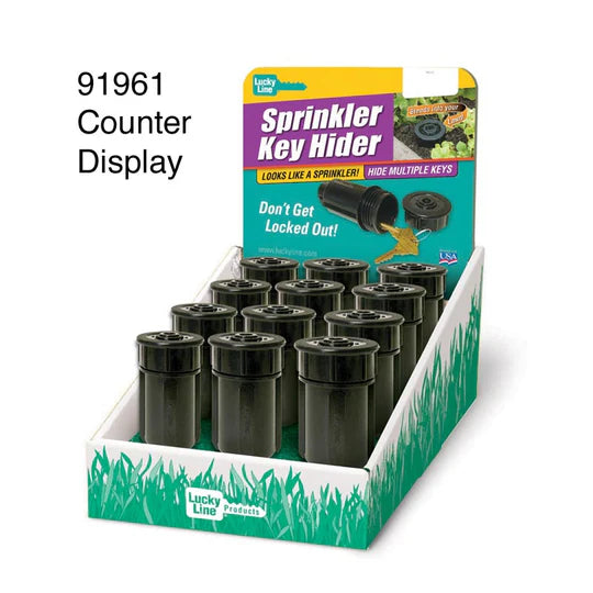 Lucky Line 91961 Sprinkler Key Hider Black 12 Per Display Box