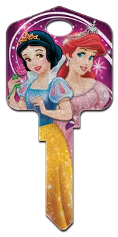 KW-D89 Disney Keys Kwikset Princess Glitter *** DISCONTINUED ***