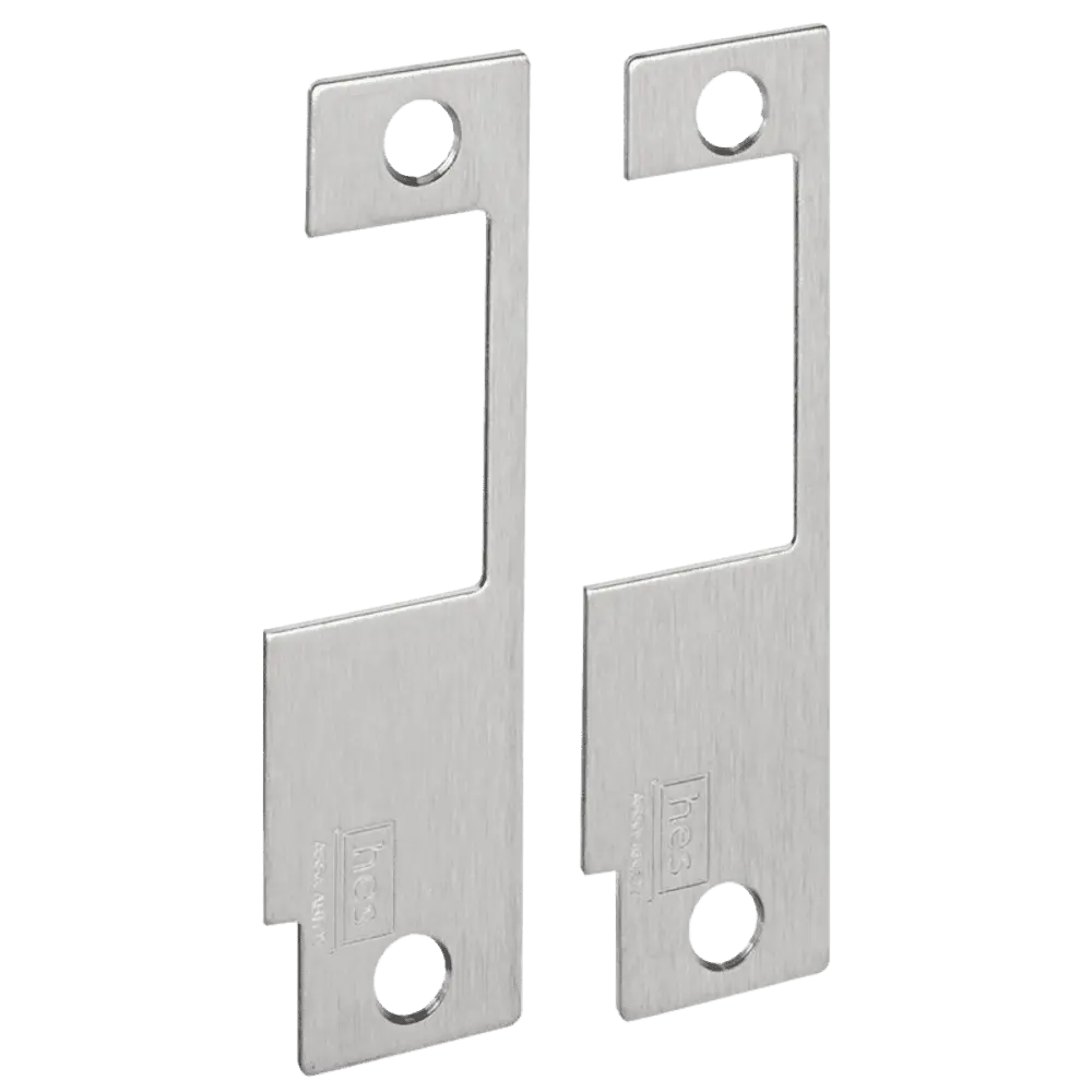 HES 852M 630 Faceplate Only, 8500 Series, 4-7/8" x 1-1/4", Use with Yale 8700, 8800, Accurate, Falcon, Kaba, Satin Stainless Steel