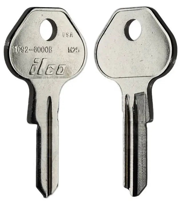 Kaba Ilco 1092-6000B Key Blank – Master Lock 6000B Keyway, 5-Pin, Nickel-Plated Brass