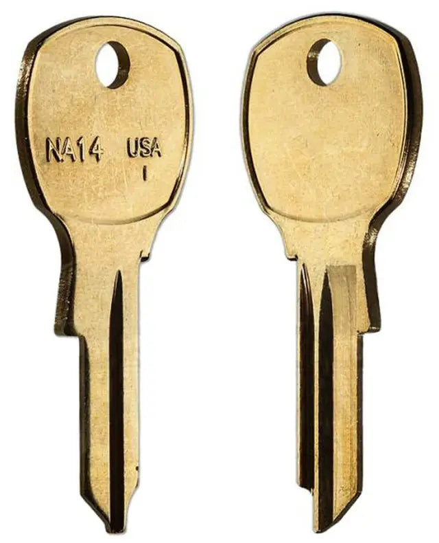 Taylor NA14-BR National/Cabinet Key Blank, Brass - 50 per box (1069L)