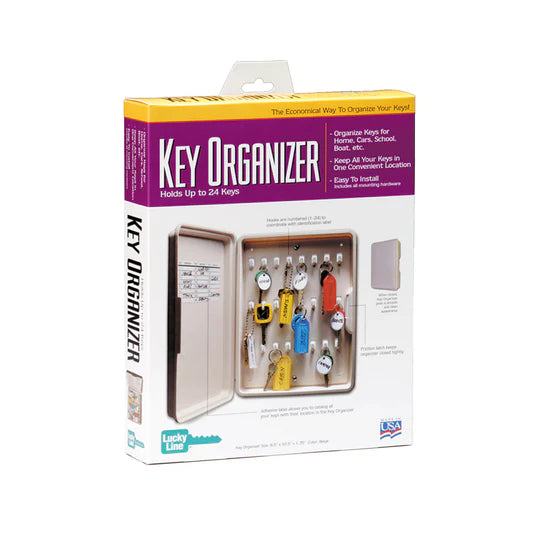 Lucky Line 61000 Key Organizer Std 24 Key 1 Per Box