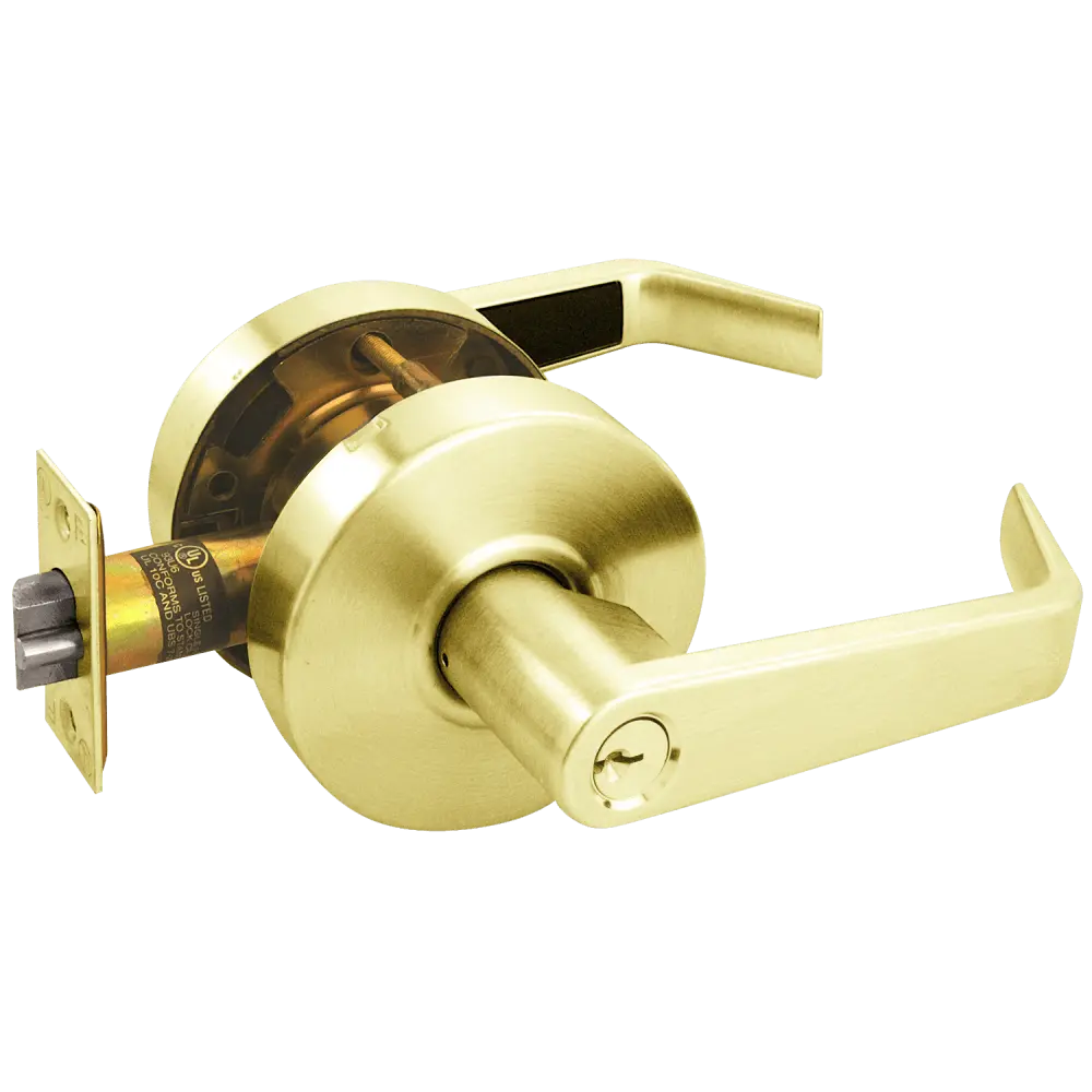 Arrow Lock RL11-SR-03-R62-R71-KD-CS Grade 2 Sierra Lever Lock, Entry, Polished Brass, SC1, 2-3/4"