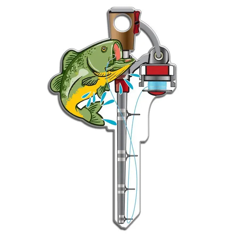 Lucky Line B117K Fishing KeyShapes Blank, Kwikset KW1/KW10