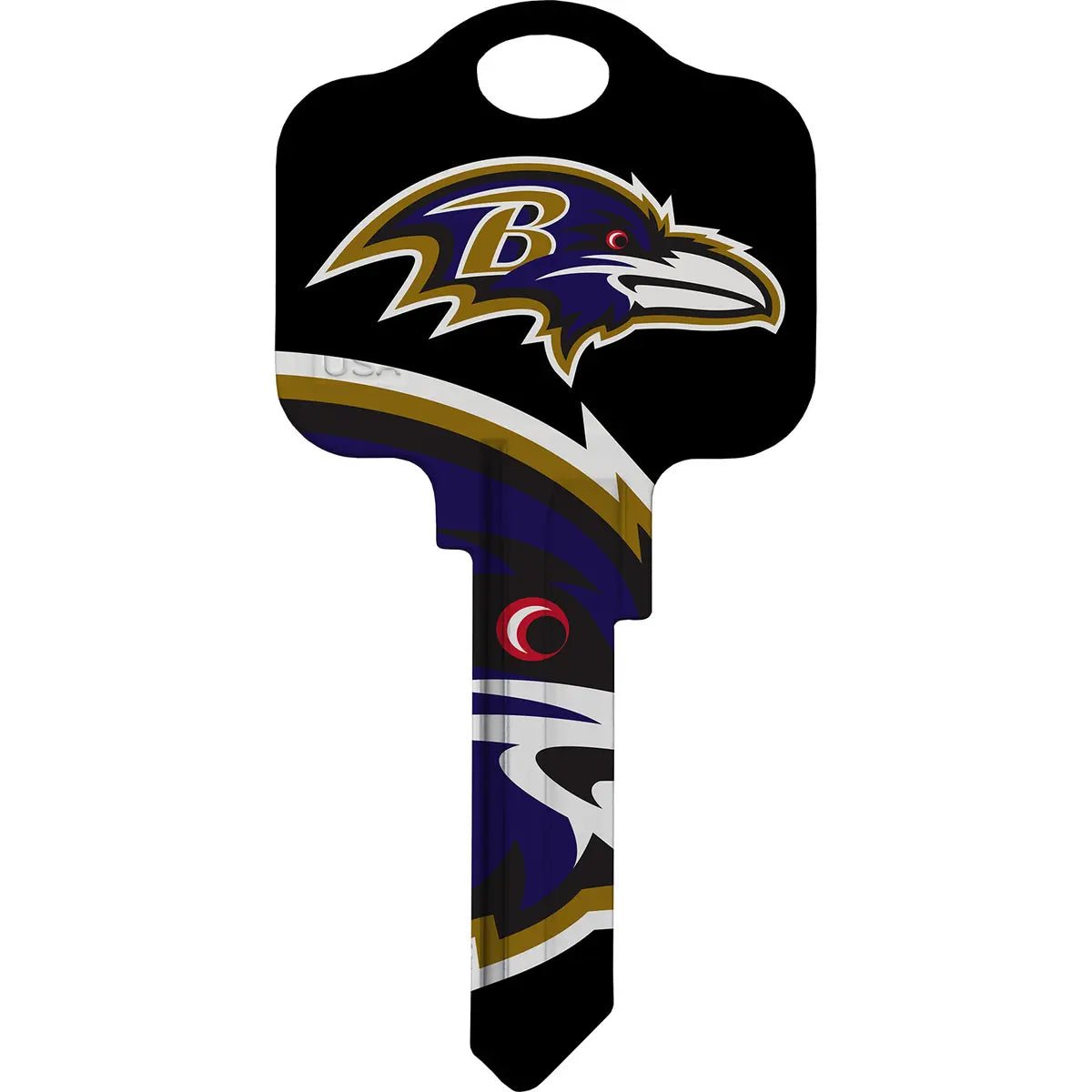 Kaba Ilco KW1-NFL-RAVENS Baltimore Ravens Football House Key Blank KW Keyway