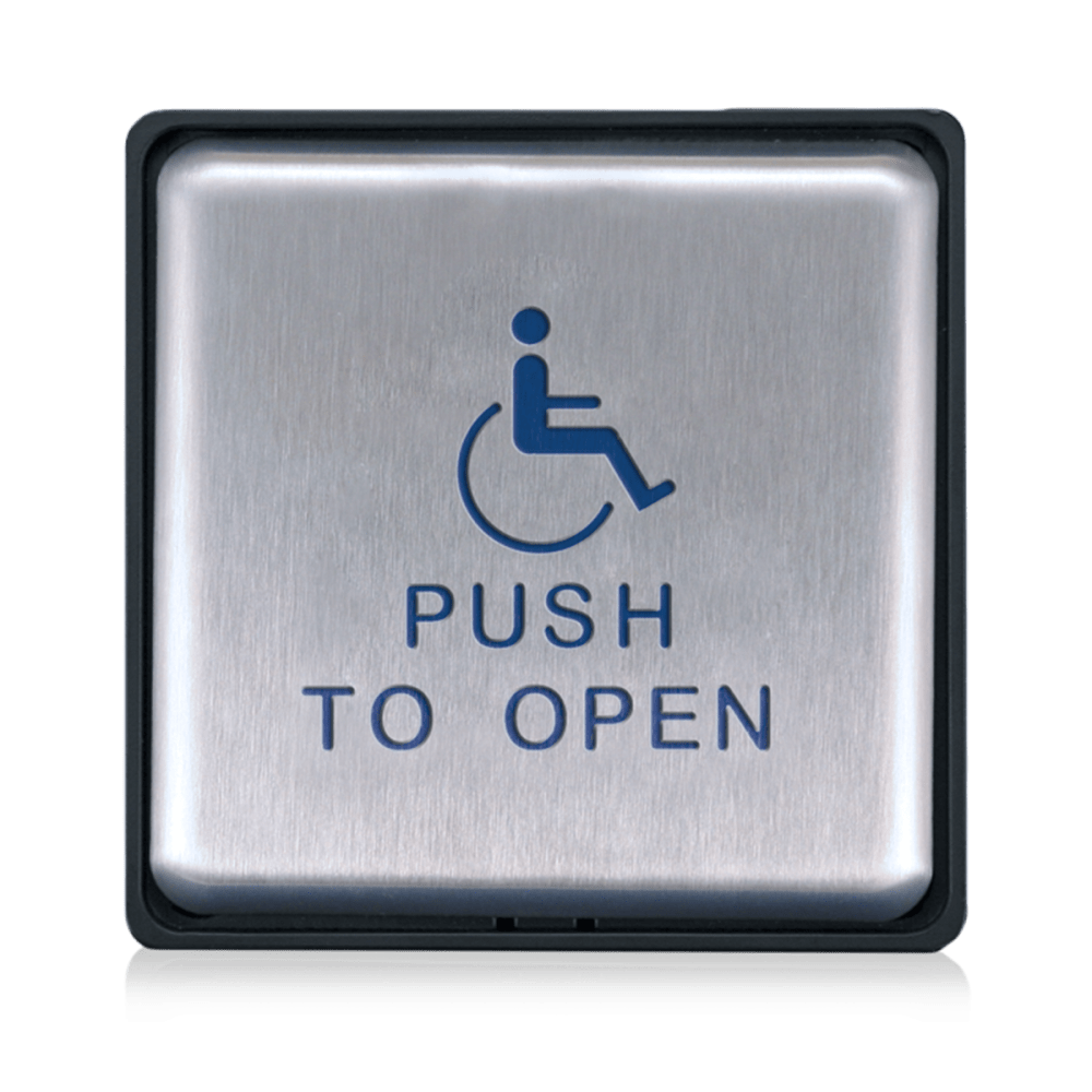 BEA 10EMS4751-900 4.75" Square - 900 MHZ Push to Open Text and Handicap Logo