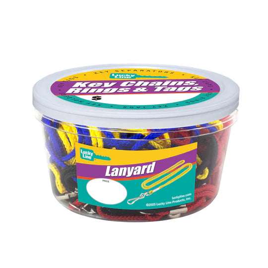 Lucky Line 41425 Neck Lanyard Asst 25 Per Jar