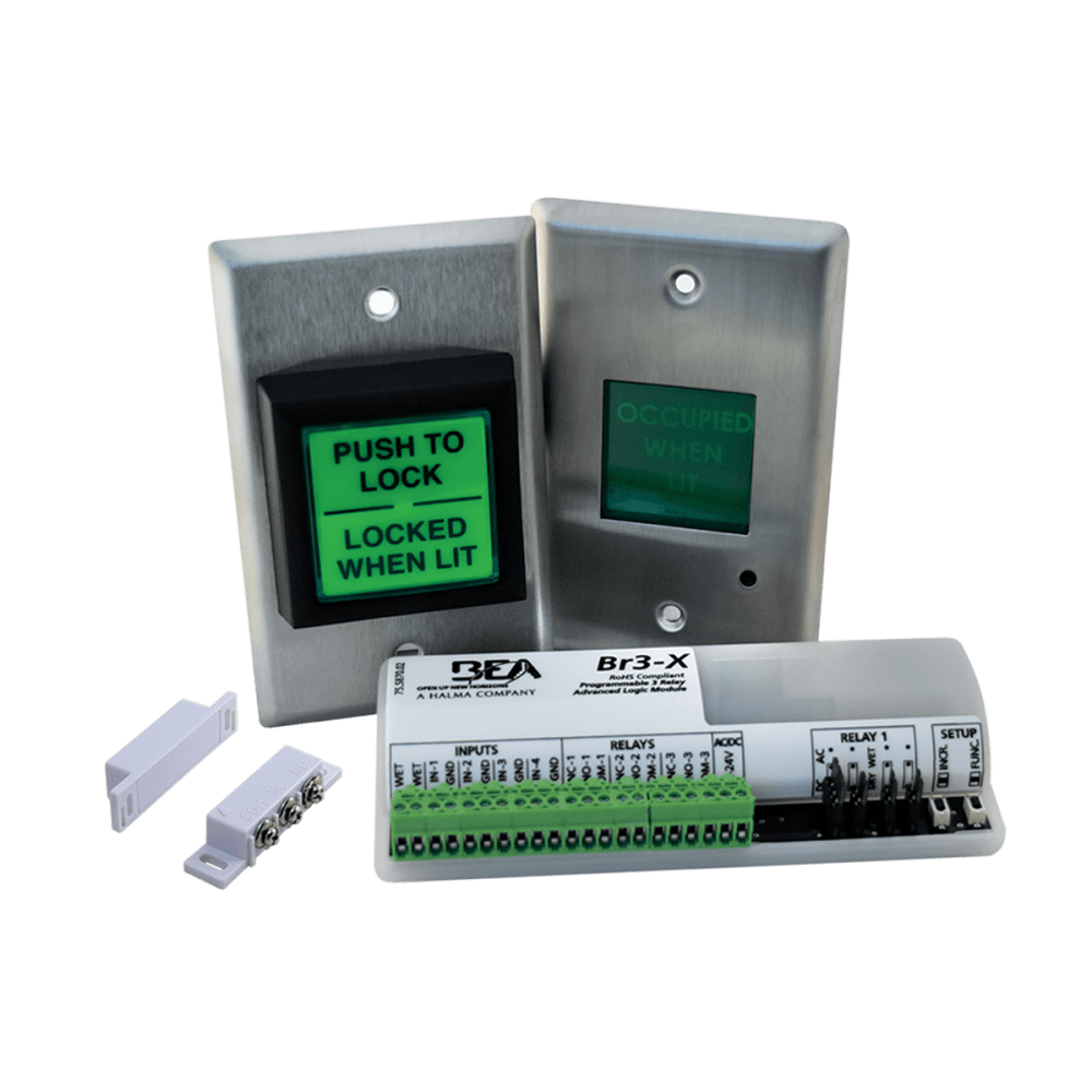 BEA 10RESTROOMKIT Restroom Kit Includes: (1) 10PTLBUTTON, (1) 10LEDSOUNDER, (1) 10SWITCH1084 and (1) 10BR3X