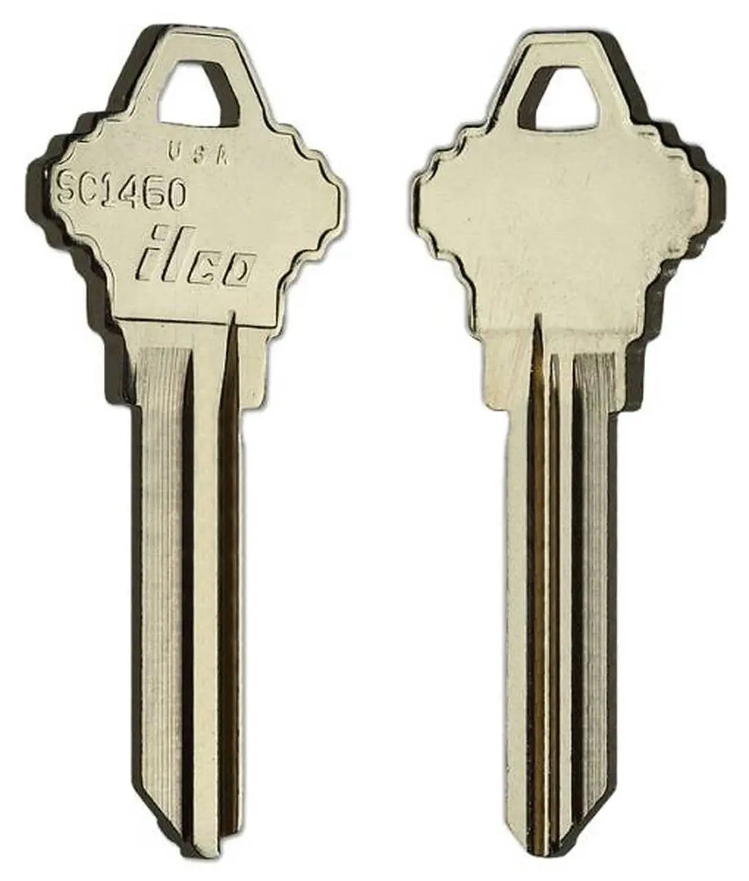 Kaba Ilco SC1460 Schlage Key Blank – Nickel Silver, 6-Pin, 1460 Section