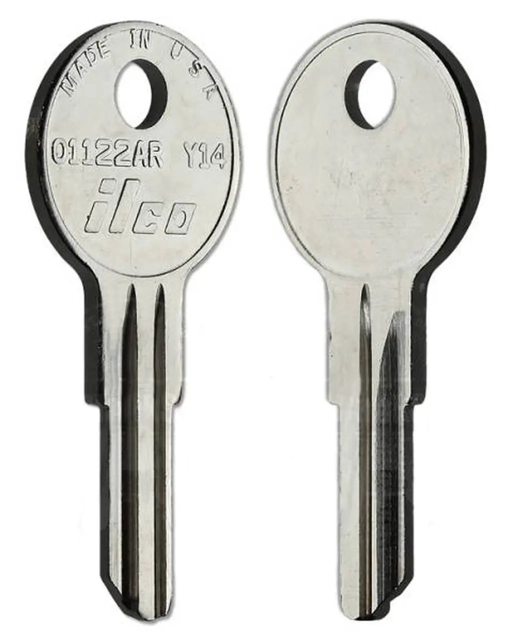 Kaba Ilco O1122AR Yale Y14 Key Blank – Nickel-Plated Brass, 5-Pin Tumbler