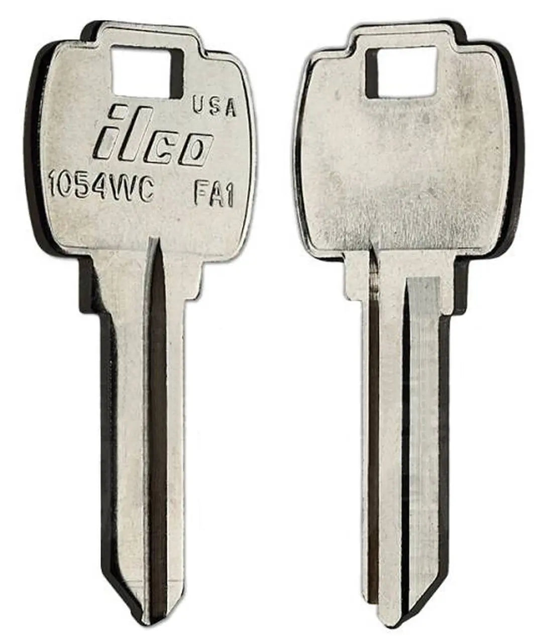 Kaba Ilco 1054WC Key Blank – Falcon FA1 Keyway, 5-Pin, Nickel-Plated Brass