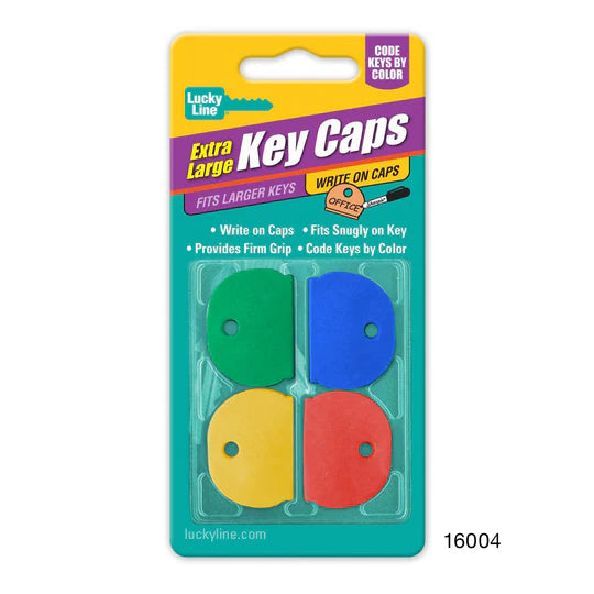 Lucky Line 16004 XL Key Cap Asst 4 Per Card