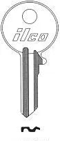 Kaba Ilco 997X Key Blank – Yale Y6 Keyway, Nickel-Plated Brass
