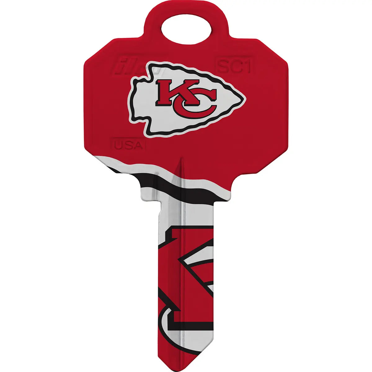 Kaba Ilco SC1-NFL-CHIEFS Kansas City Chiefs Football House Key Blank SC1 Keyway