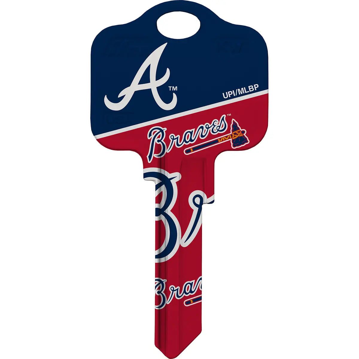 Kaba Ilco KW1-MLB-Atlanta BRAVES Baseball House Key Blank KW Keyway