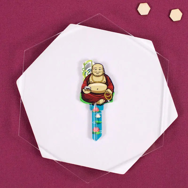 Lucky Line B137K Buddha KeyShapes Blank, Kwikset KW1/KW10
