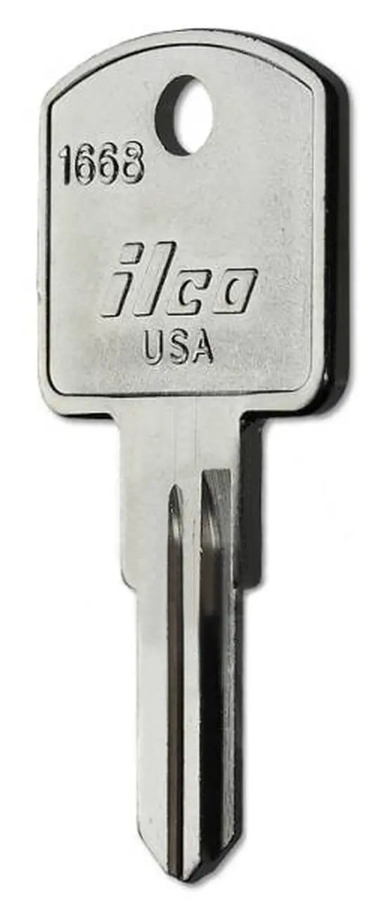 Kaba Ilco 1668 Key Blank – Richelieu Cam Lock, Nickel-Plated Brass