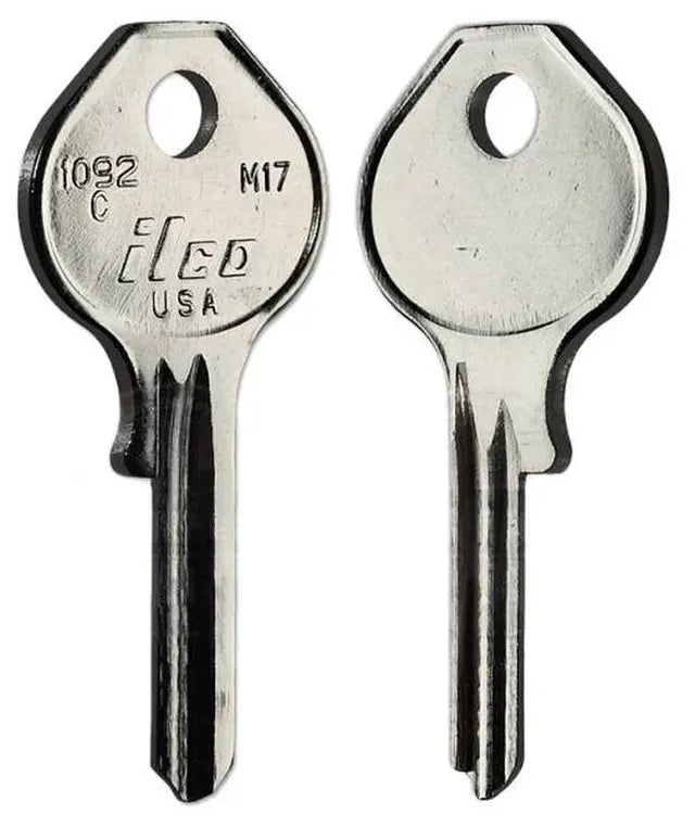 Kaba Ilco 1092C Key Blank – Master Lock M17 Keyway, Nickel-Plated Brass
