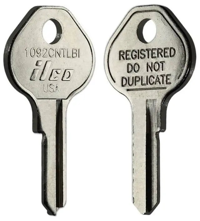 Kaba Ilco 1092CNTLB1 Control Key F Master Combination Locker Lock Key Blank