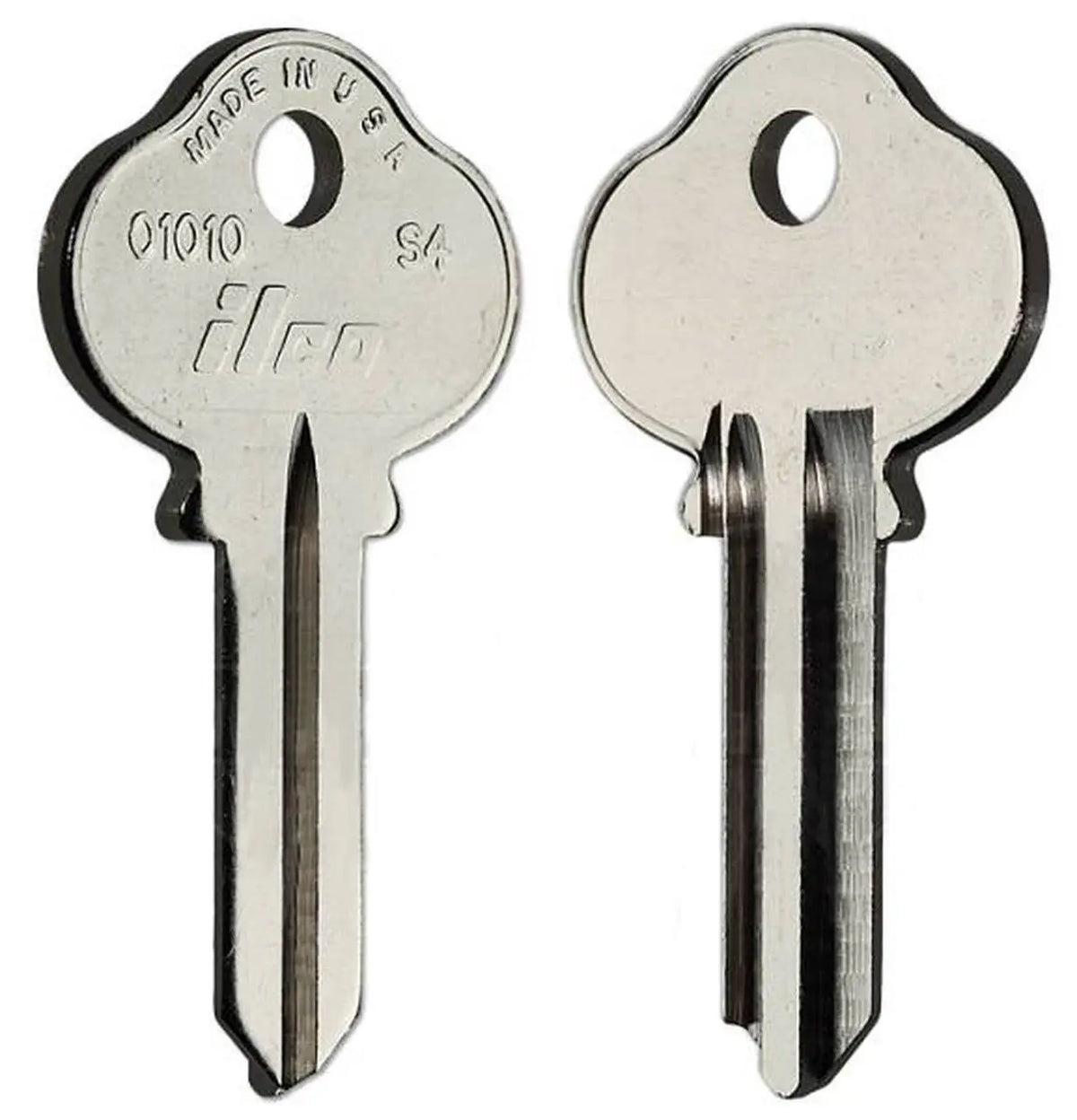 Kaba Ilco O1010 Key Blank – Sargent S4 Keyway, 5-Pin, Nickel-Plated Brass