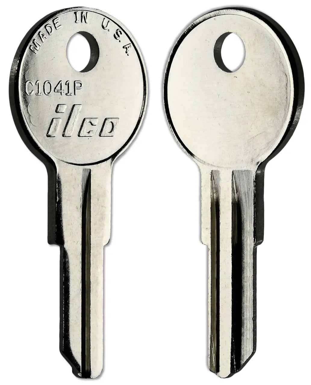 Kaba Ilco C1041P Key Blank – Chicago Keyway, 5-Pin, Nickel-Plated Brass (K39)