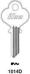 Kaba Ilco 1014D Key Blank – Eagle Keyway, 5-Pin, Nickel-Plated Brass