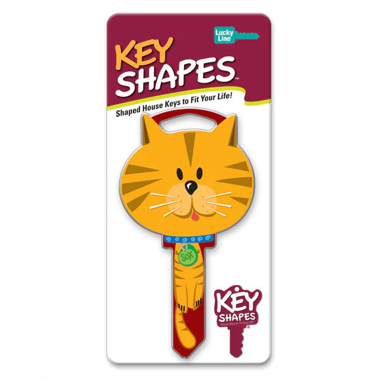 Lucky Line B115K Cat KeyShapes Blank, Kwikset KW1/KW10