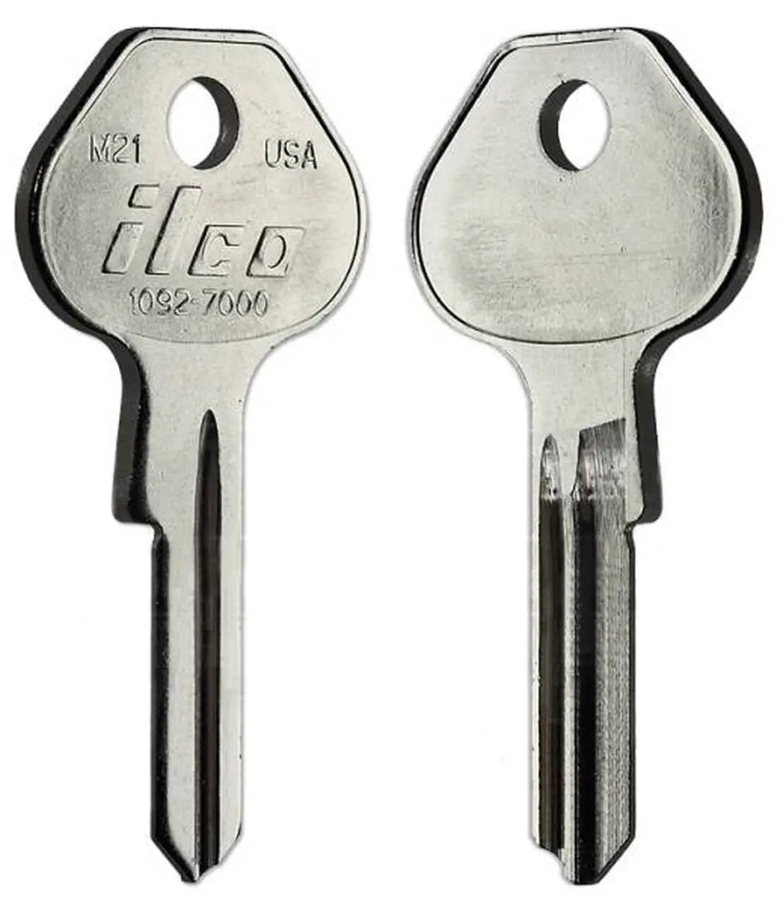 Kaba Ilco 1092-7000 Padlock Key Blank – Master 7000K Keyway, 6-Pin, M21