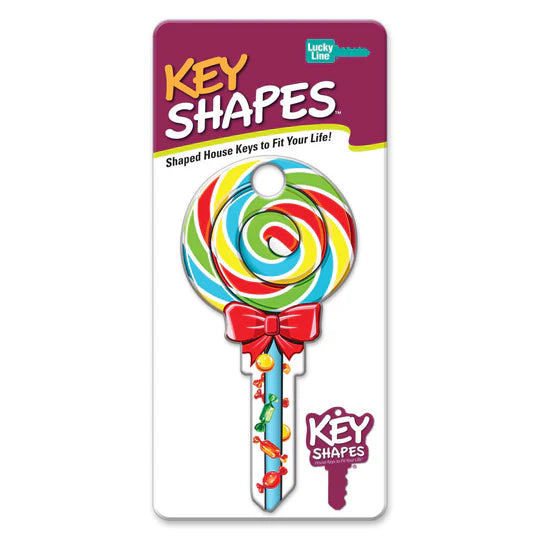 Lucky Line B140K Lollipop KeyShapes Blank, Kwikset KW1/KW10