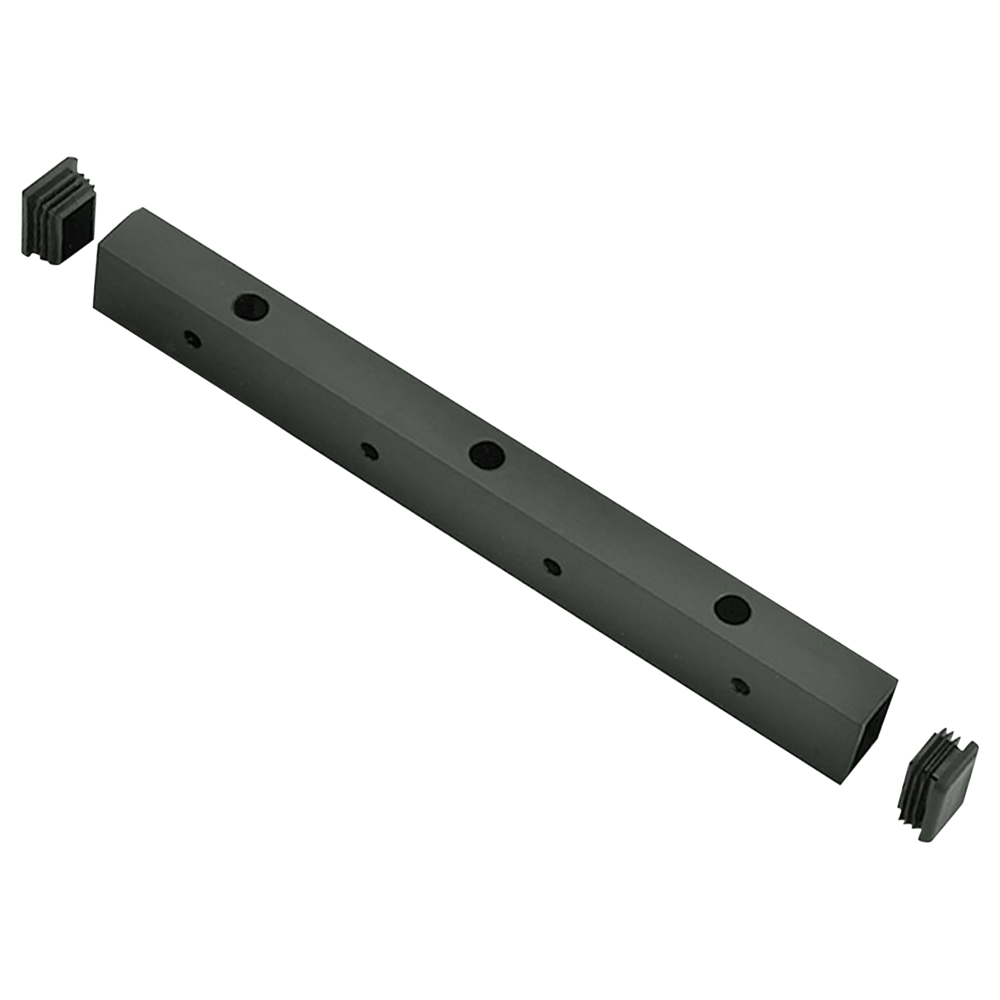 Securitron UHB-BK-8 Universal Header Bracket, 8", Black Anodized Aluminum