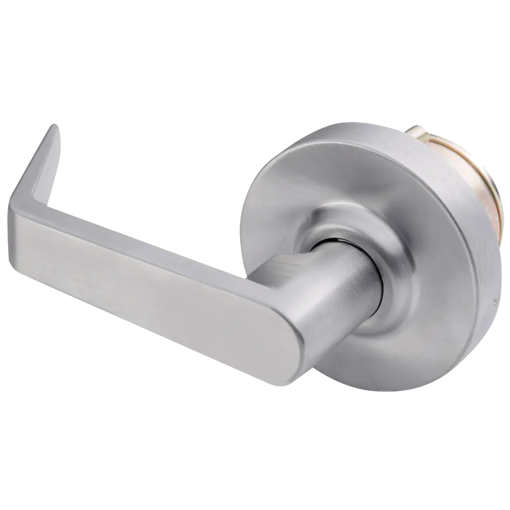 Arrow Lock SRX01-26D Exit Device Trim, Passage, Sierra Lever with Rose, Satin Chrome Finish