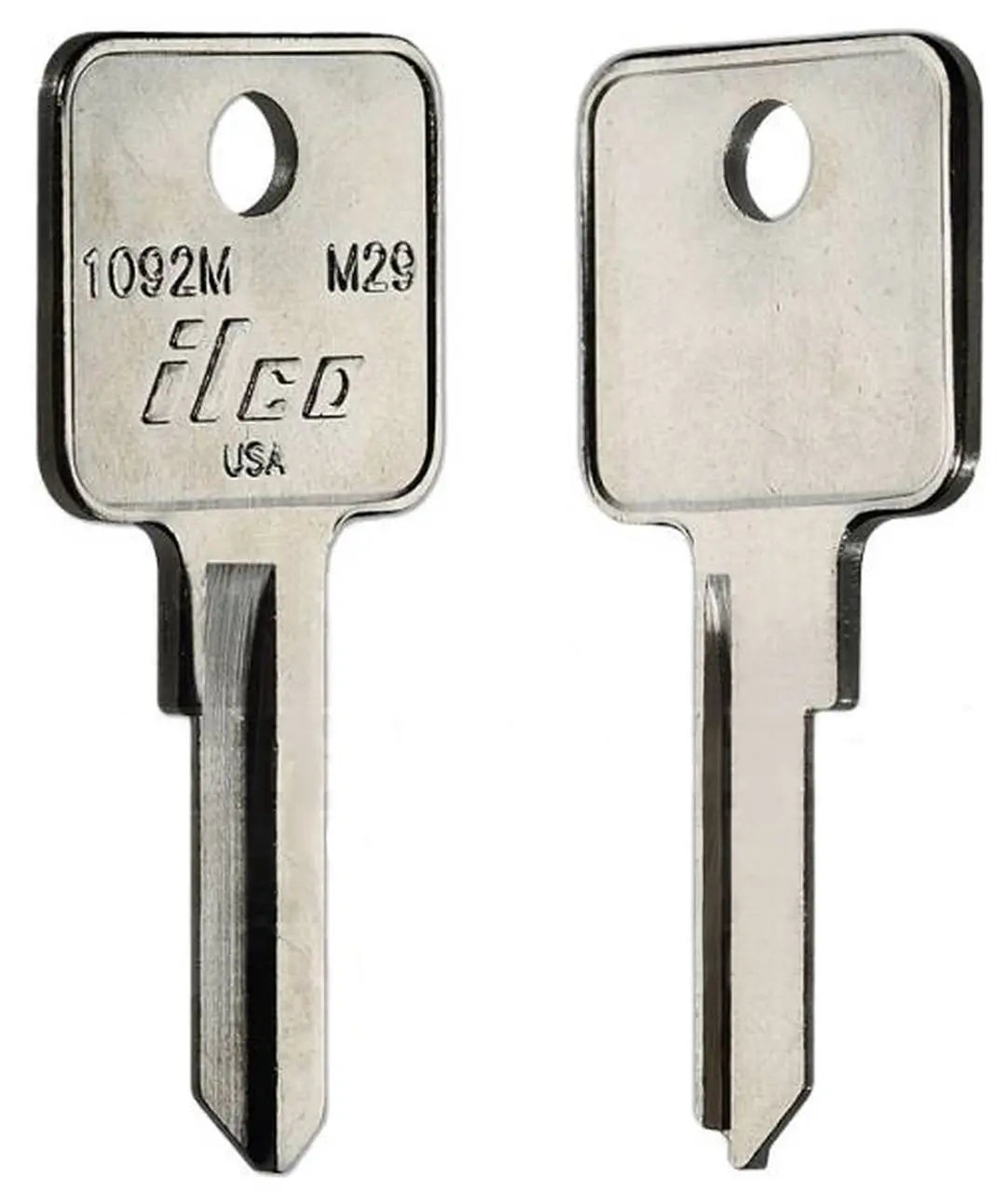 Kaba Ilco 1092M Key Blank – Master Lock Padlock Keyway (M29), Nickel-Plated Brass