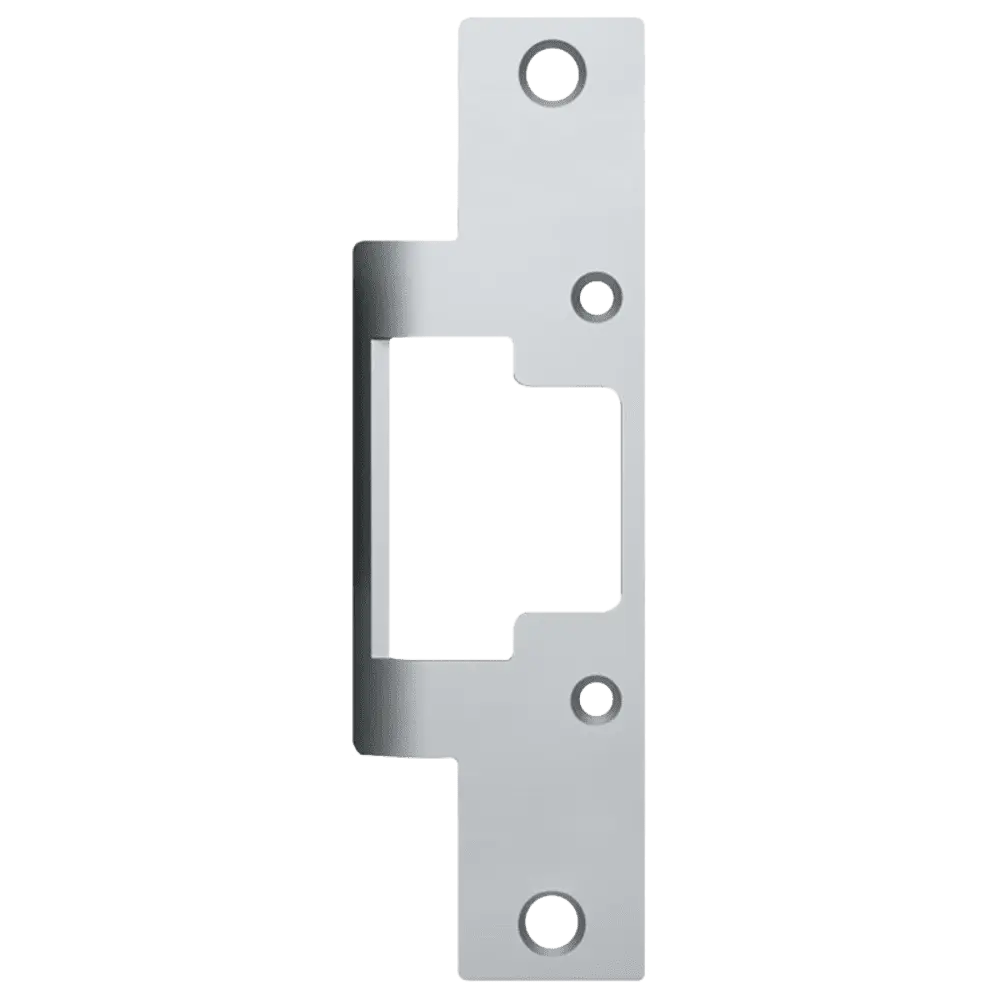 HES 803 630 Faceplate Only, 8000/8300 Series, 6-7/8" x 1-1/4", Flat with Radius Corners, Satin Stainless Steel