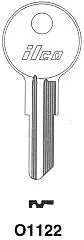 Kaba Ilco O1122 Yale Y11 Key Blank – 5-Pin, Nickel-Plated Brass