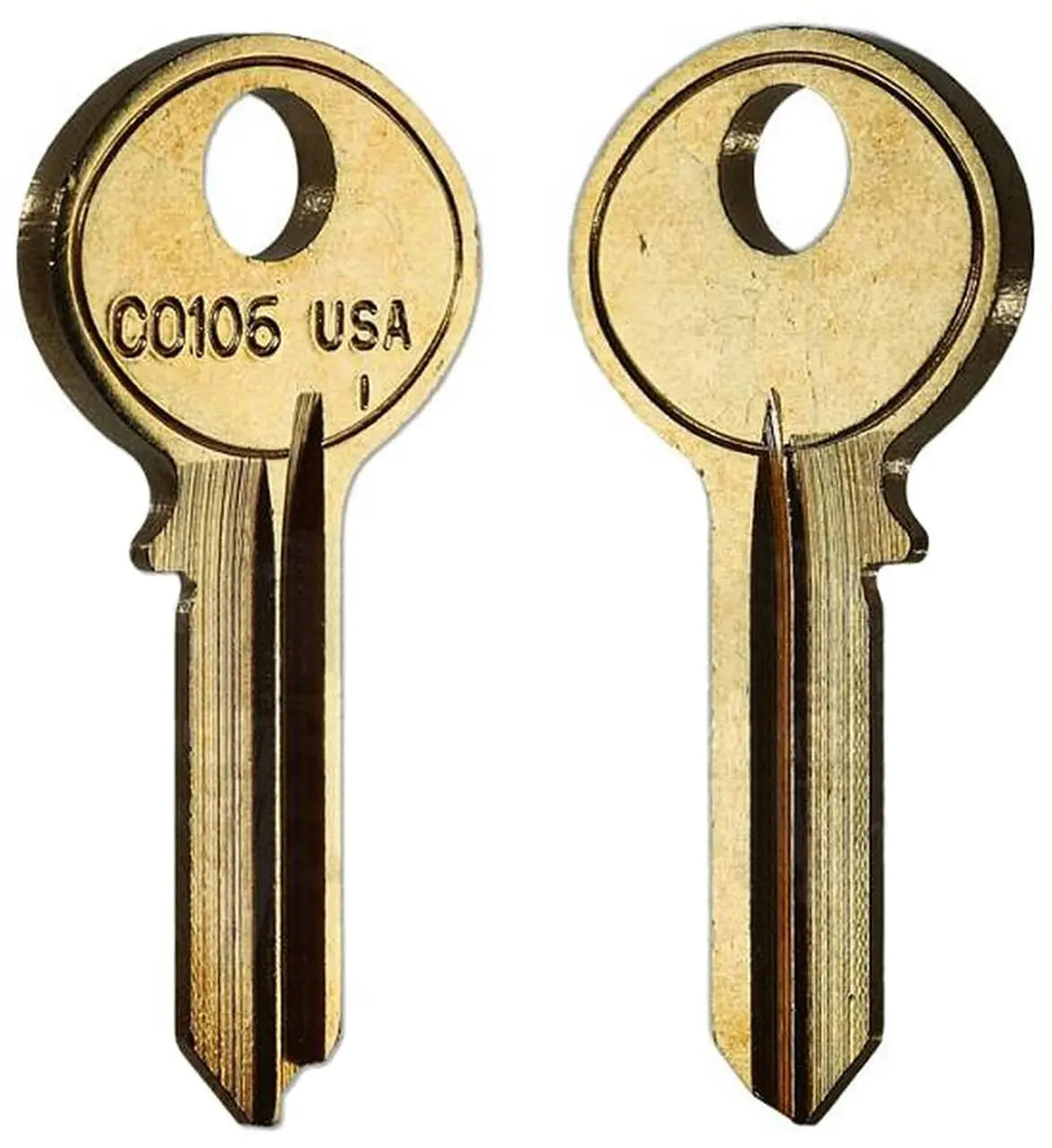 Taylor CO106-BR CCL/Hudson Key Blank, Brass - 50 per box (1003M)