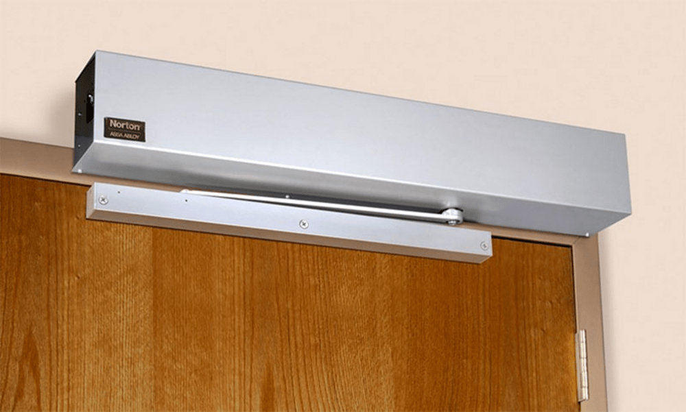 Norton 6031RF 689 Regular Arm, Push Side Door Operator, Standard Duty to 180deg, Radio Frequency, Aluminum Painted
