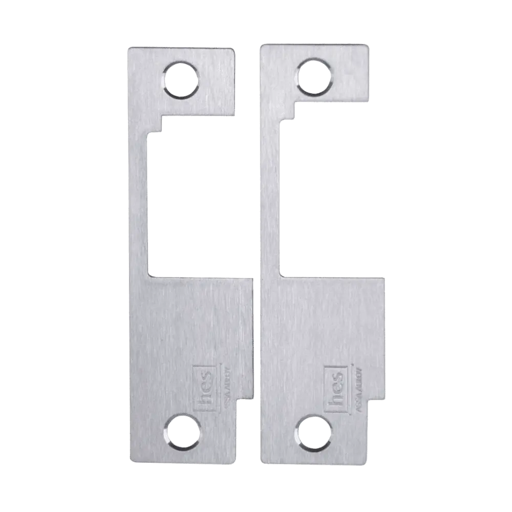 HES 851M 630 Faceplate Only, 8500 Series, 4-7/8" x 1-1/4", Use with Sargent 8100, 8200, 9200, Satin Stainless Steel