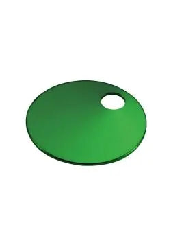 Lucky Line 256840 1-1/2" Aluminum Key Tag with 1 Hole Green 100 Per Display Box