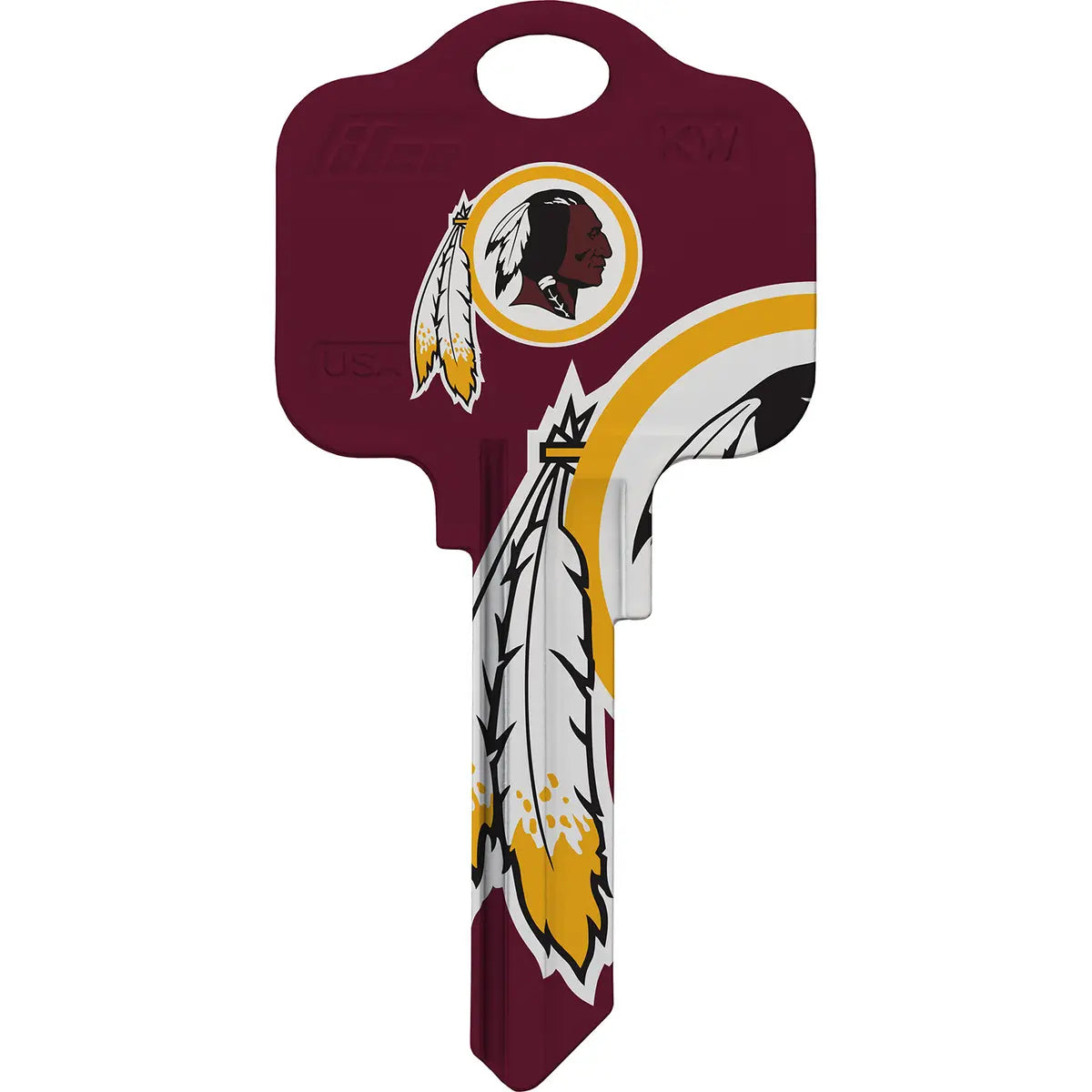 Kaba Ilco KW1-NFL-REDSKINS Washington Redskins Football House Key Blank KW Keyway
