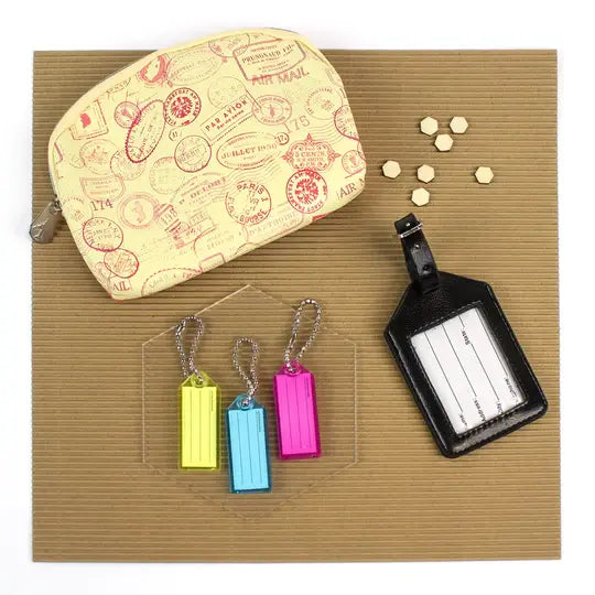Lucky Line 63101 Luggage Tag Black Leather 1 Per Card