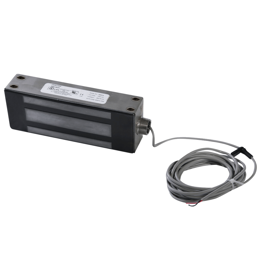 Securitron M62GB Maglock, 1200lbs. Holding Force, Conduit Fitting, Magnetic Bond Sensor, 12/24VDC, Satin Stainless Steel