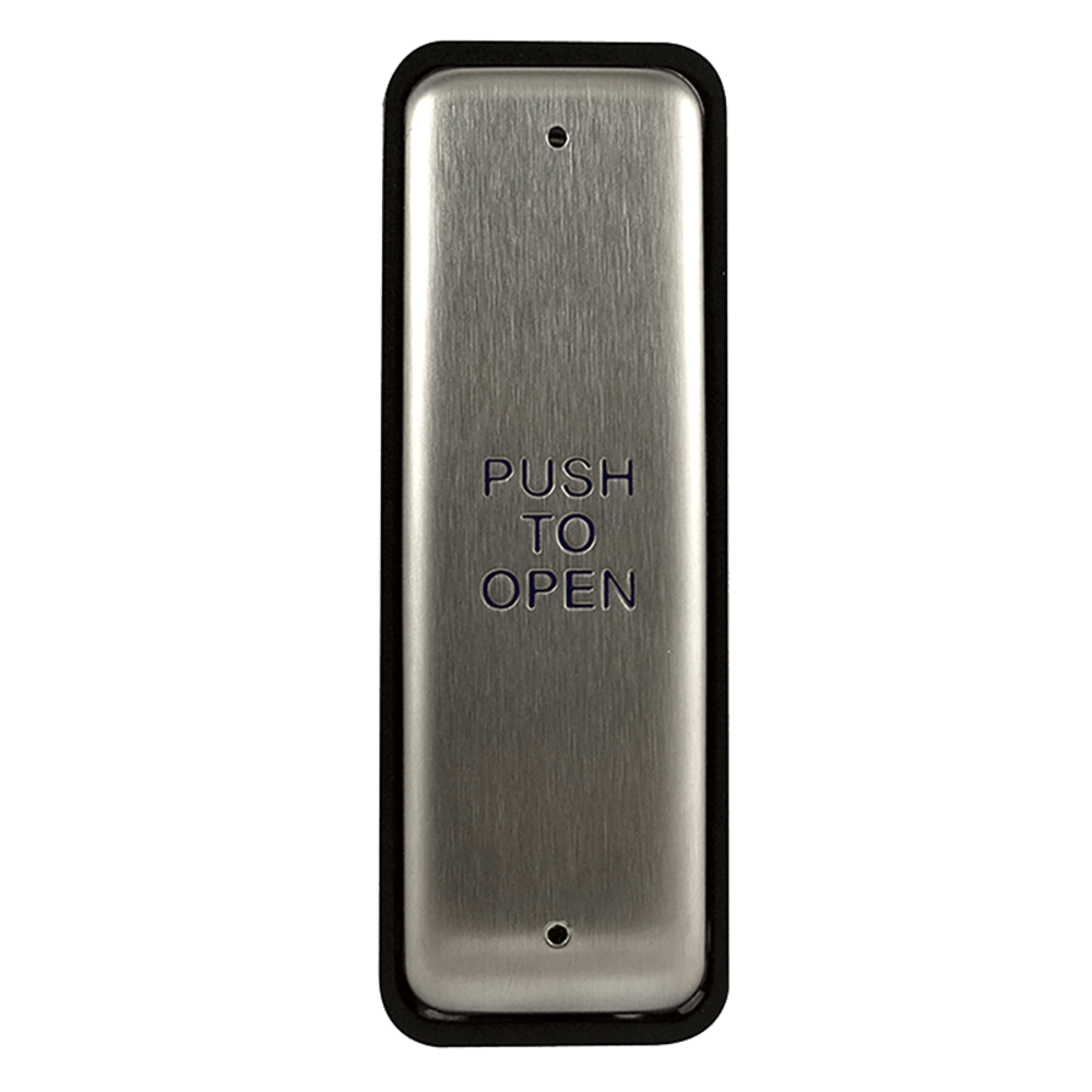 BEA 10PBJE Stainless steel push plate, 1.5" x 4.75", in jamb plate,