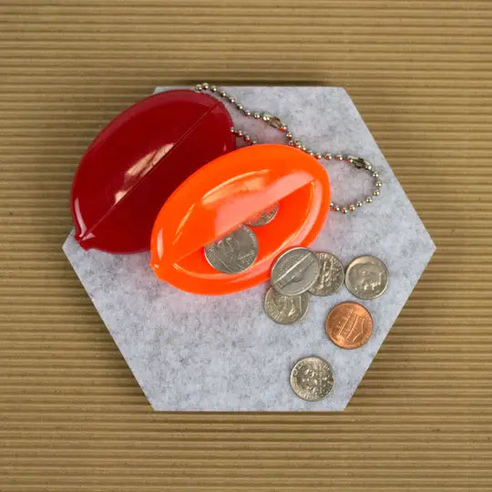 Lucky Line 94127 Squeeze Coin Purse With Ball Chain Asst 30 Per Jar
