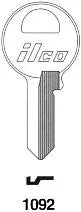 Kaba Ilco 1092 Key Blank – Master Lock Keyway, Nickel-Plated Brass, 4-Pin