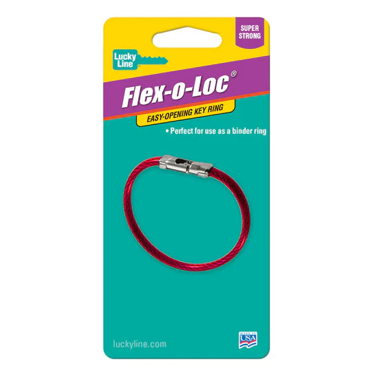 Lucky Line 71101 Flex-o-loc Cable Key Ring 1 Per Card