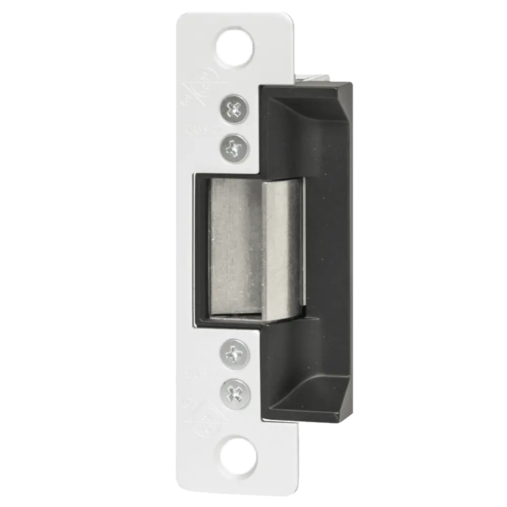 Adams Rite 7100-540-628-00 Grade 1 Electric Strike, Fail Secure, 24 VAC, for Aluminum Applications, 4-7/8" x 1-1/4" Flat Faceplate with Round Corners, Aluminum Finish