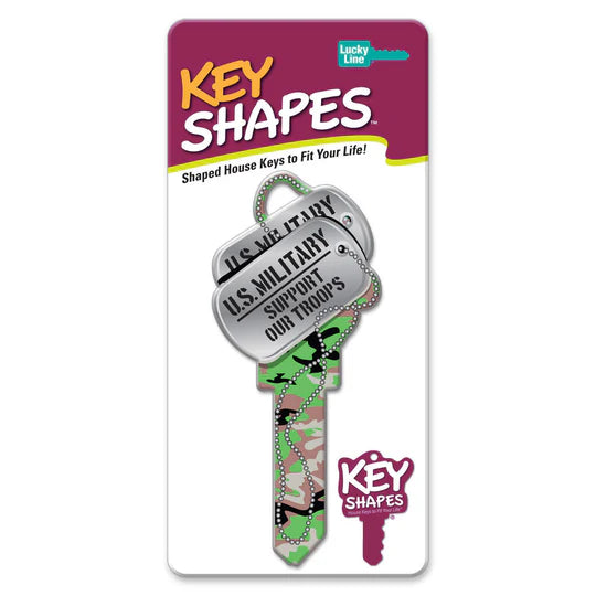 Lucky Line B141K Dog Tags KeyShapes Blank, Kwikset KW1/KW10