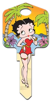 SC1-B10 Betty Boop Keys Schlage Tropical Island